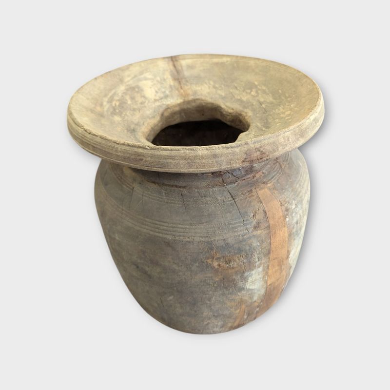 Oude Nepalese pot – Landelijke kruik Ø32 cm aardewerk