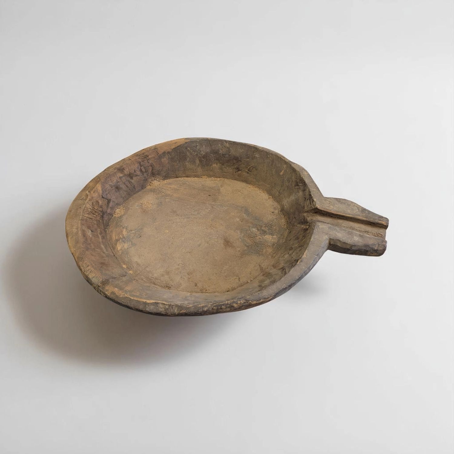 Authentieke Nepalese houten schaal – Uniek vintage object