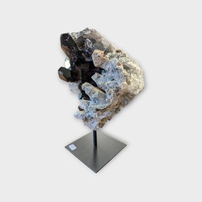 Rookkwarts op standaard Brazilië – Edelsteen H18 x B13 cm