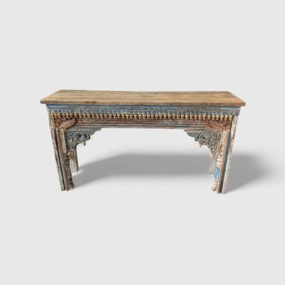 Sidetable India teakhout Bohemian – 150 cm Sidetable India teakhout – Bohemian Ibiza stijl H 82 x B 150 x D 38 cm