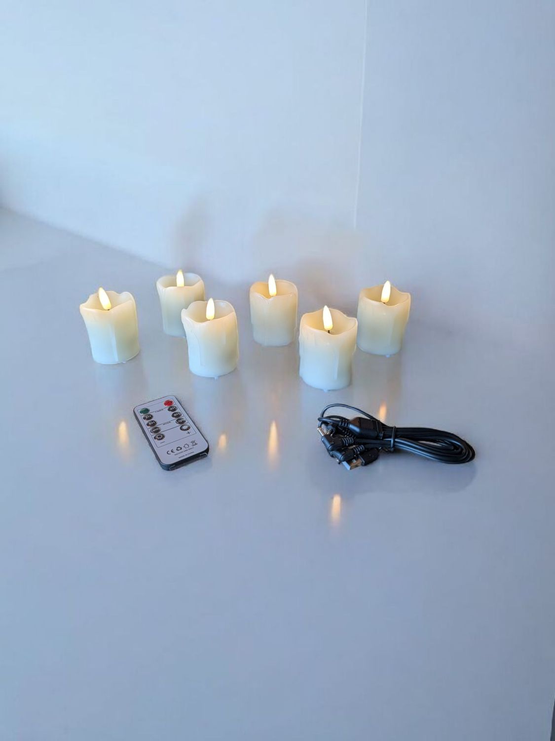 Sfeervolle oplaadbare LED druipkaarsen voor elk interieur