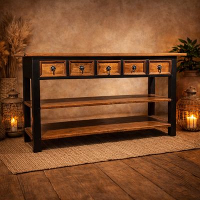 Sidetables van robuust hout - uniek, ambachtelijk & karaktervol.