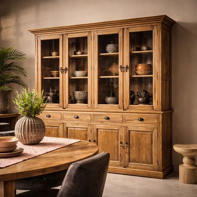 Exclusive teak buffet cabinet grocer's cabinet Bastian cabinet Bali solid teak luxury cabinet