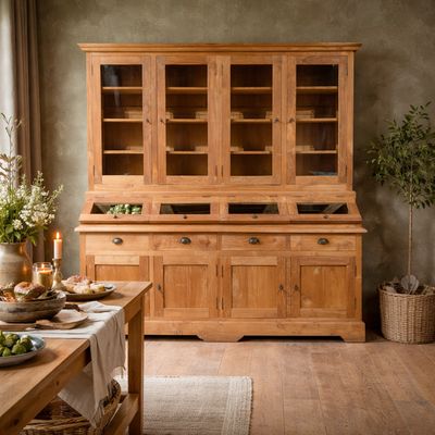 Sideboard, grocery cabinet, display cabinet made of teak wood - home furnishings store FF Iets Anders Goirle near Tilburg