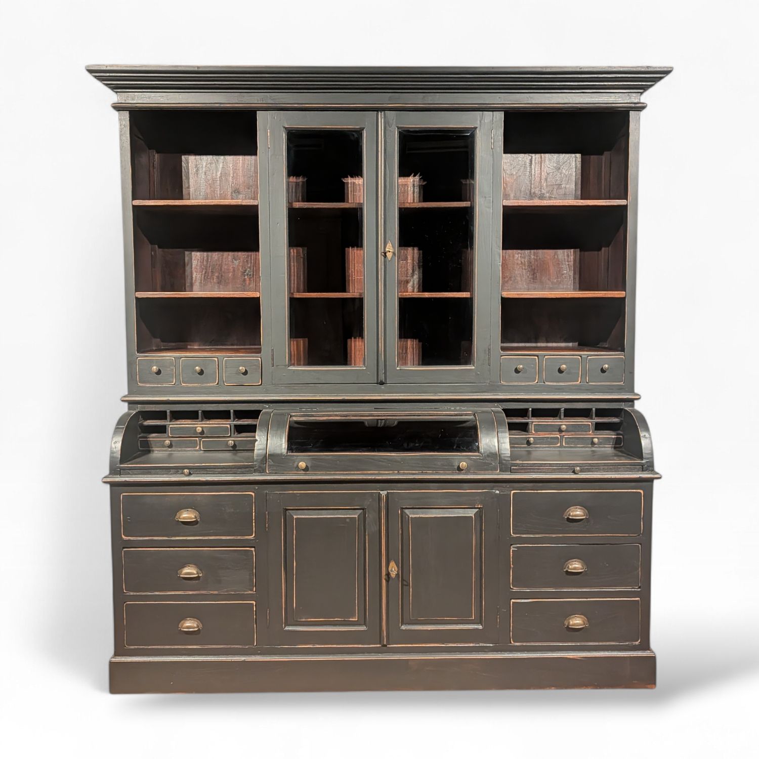 Grutterskast zwart teakhout – Buffetkast 200 cm