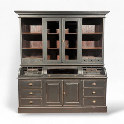 Grutterskast zwart teakhout – Buffetkast 200 cm