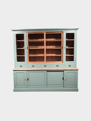 Buffetkast teakhout landelijk – schuifdeuren – H 220 x B 234 x D 63