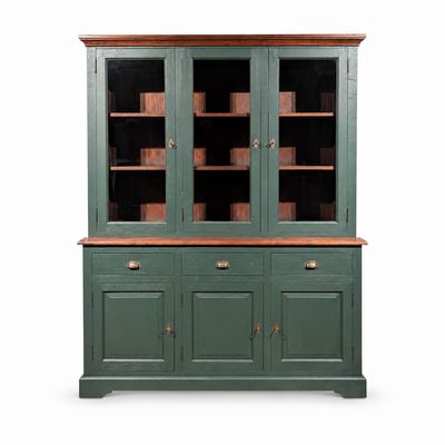 Buffetkast teakhout landelijk – Dennengroen koloniaal – 200 x 158 x 47 cm Buffetkast teakhout landelijk – Dennengroen koloniaal – 200 x 158 x 47 cm