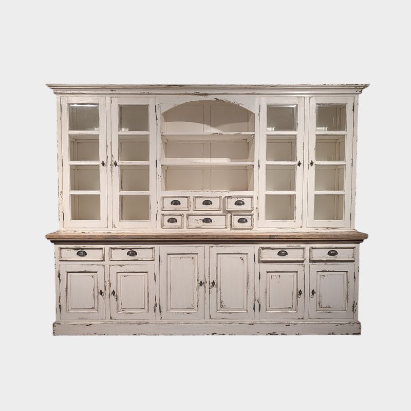 Grote Buffetkast Teakhout Old Linen | Landelijk & Brocante