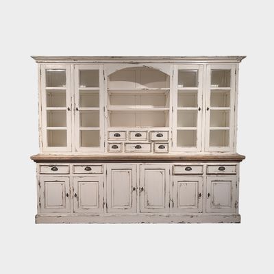 Grote Buffetkast Teakhout Old Linen | Landelijk & Brocante