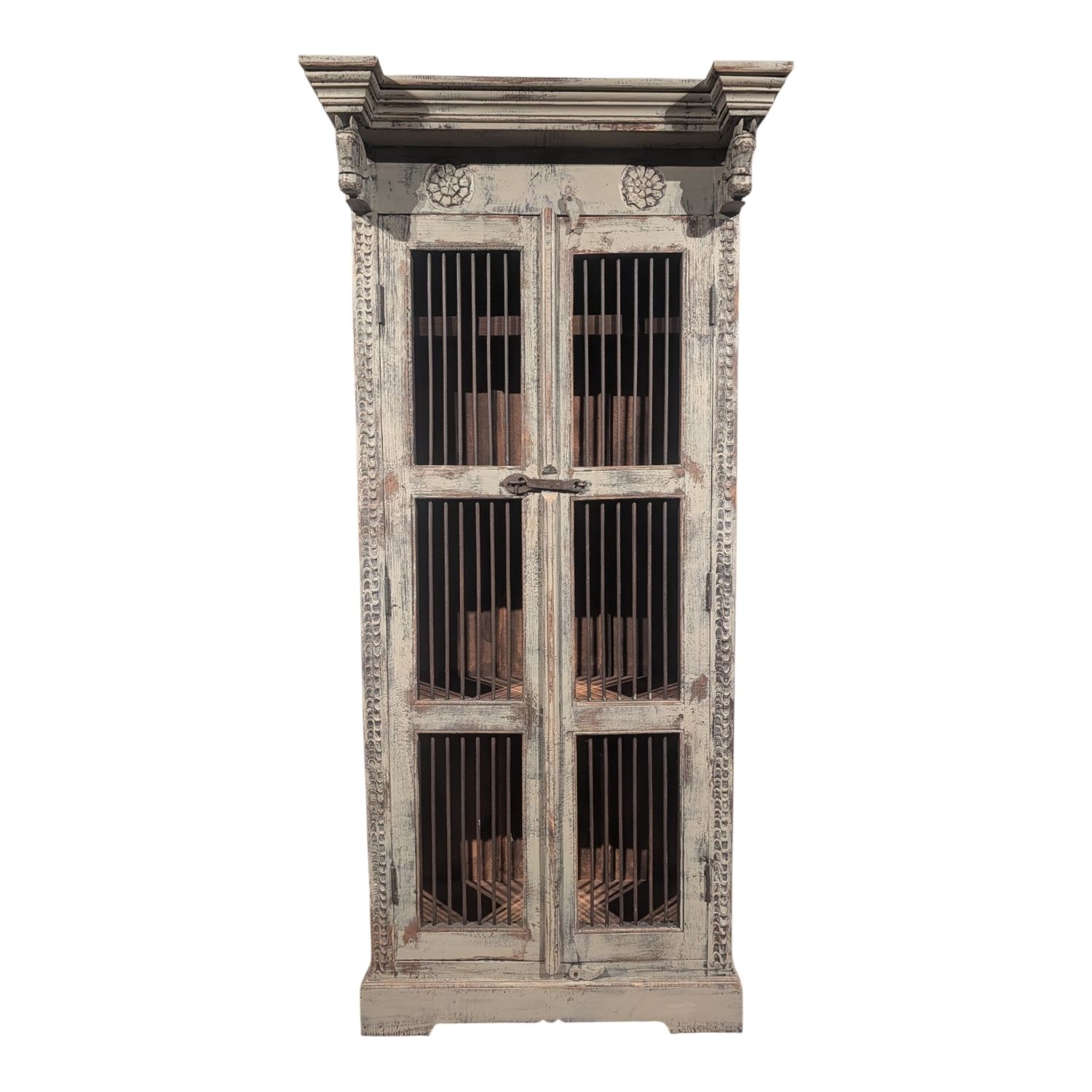 Landelijke kast | Bohemian kast | Ibiza kast | Unieke houten kast 198 x 90 cm