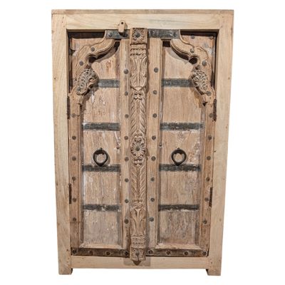 India kastje hout | Klein houten kastje | Halkastje | Gangkastje | Opbergkastje | Landelijk | Handgemaakt | 104 cm hoog