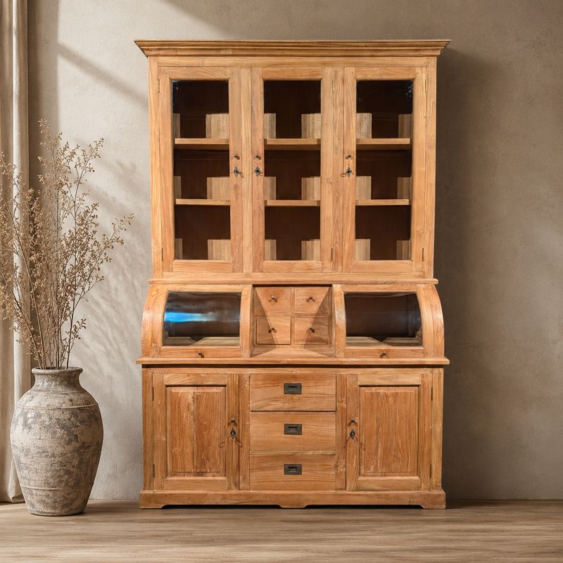 Grutterskast Teakhout – Bastiaankast Buffetkast Vitrinekast – 150 cm