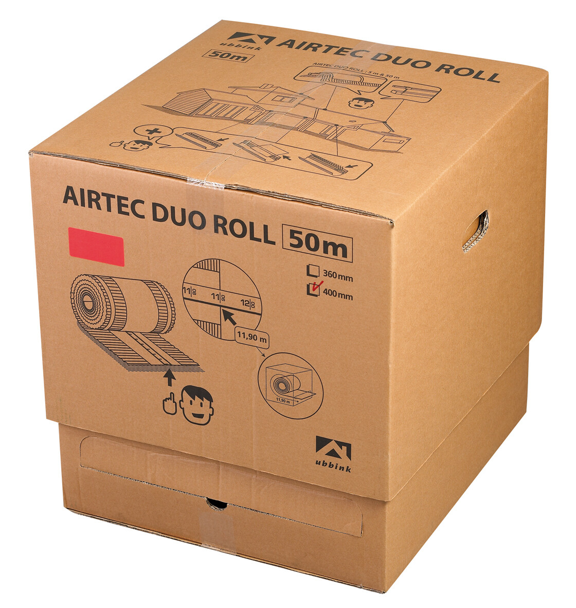 Ubbink Airtec Duo Roll 310-50m antraciet