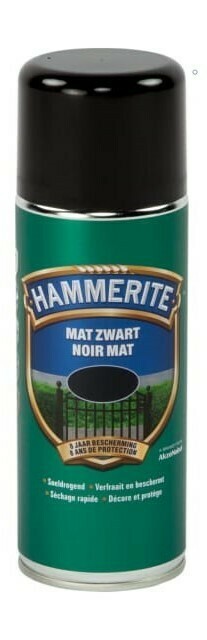 Hammerite Metaallak Mat Spray – ZWART – Deverfoutlet.be – outlet verf –  peinture