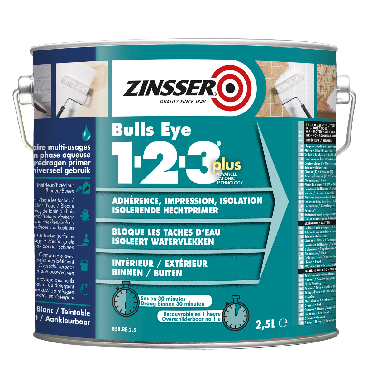 Zinsser Bulls Eye 123 Plus - WIT