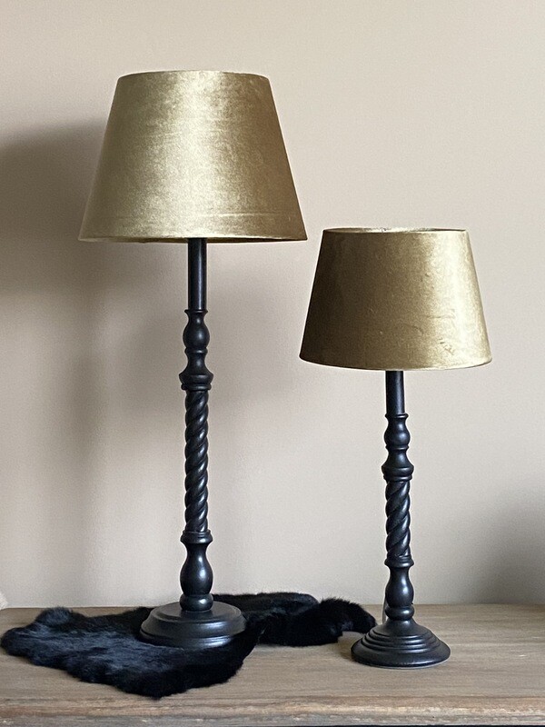 Tafellamp goud 
24x24x60cm