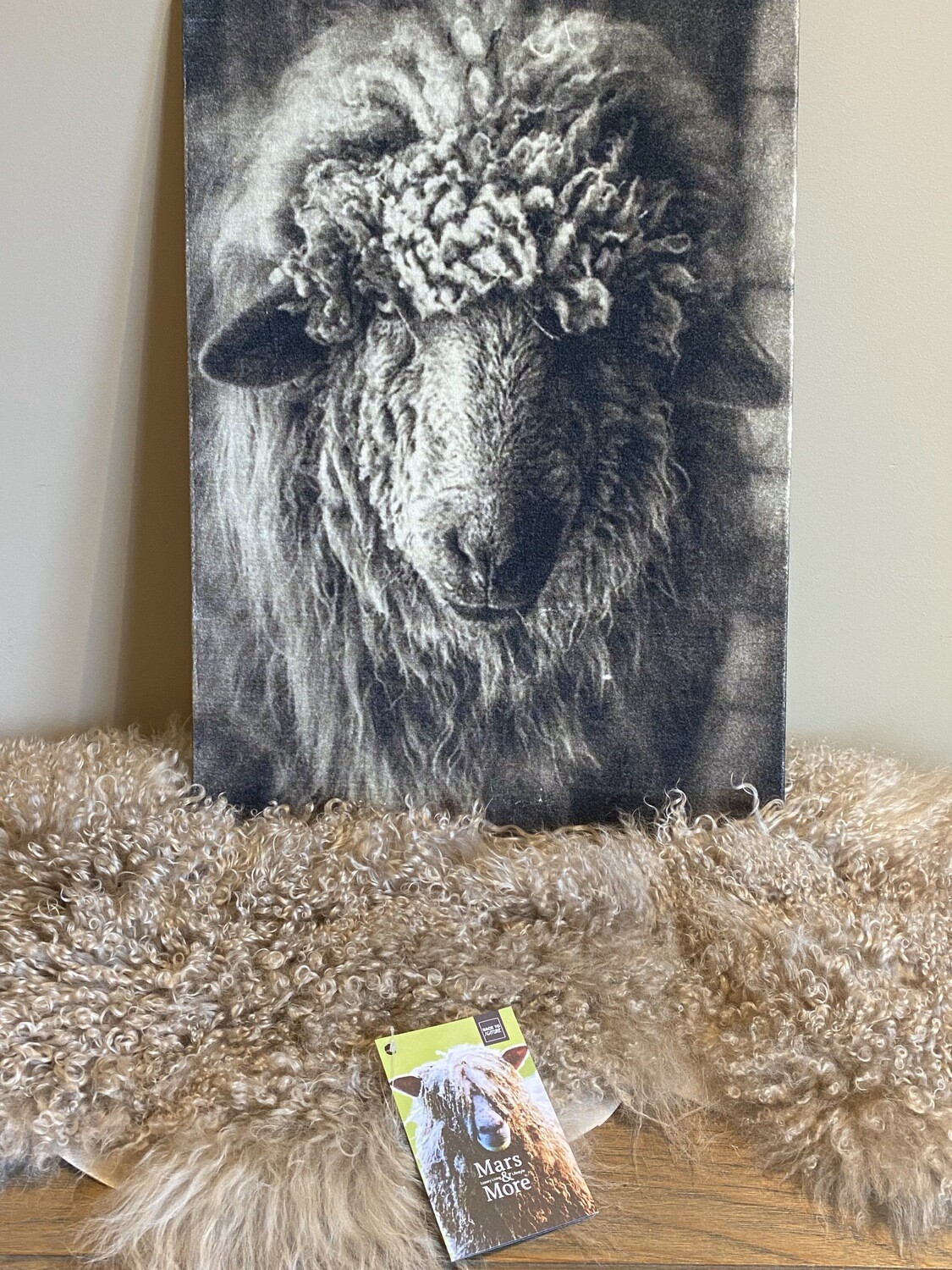 Schapenvacht beige 100cm