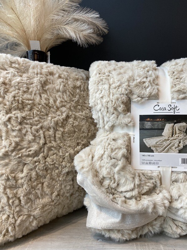 Kussen beige 50x50cm