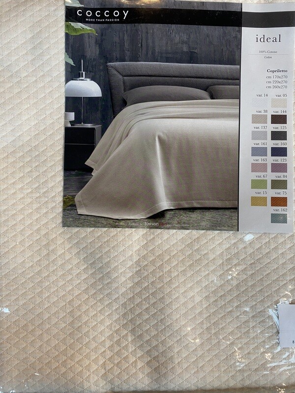 Bedsprei creme 220x270