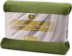 Cashmere feeling groen 180x220