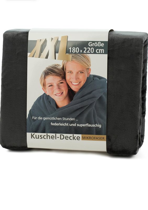 Dekentje Antraciet 180x220/220x240