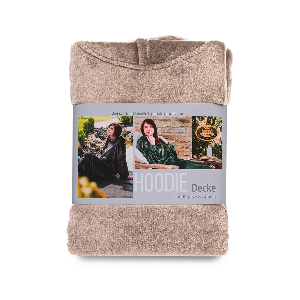 Hoodie taupe