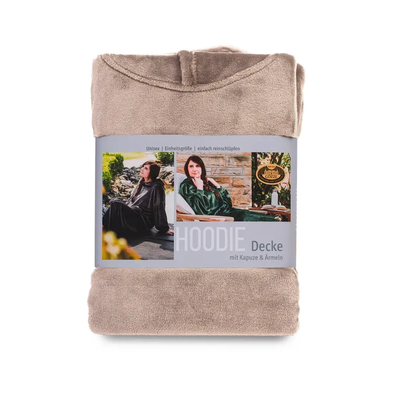 Hoodie taupe