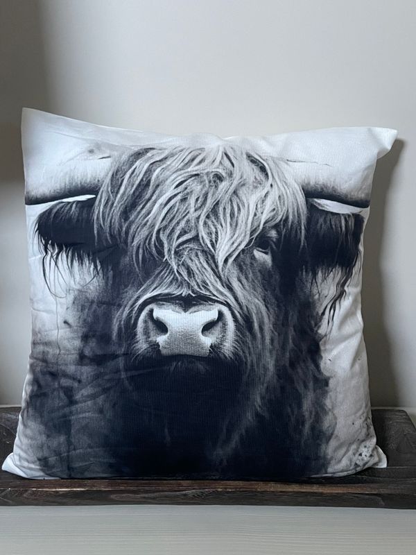Kussen hooglander 45x45cm