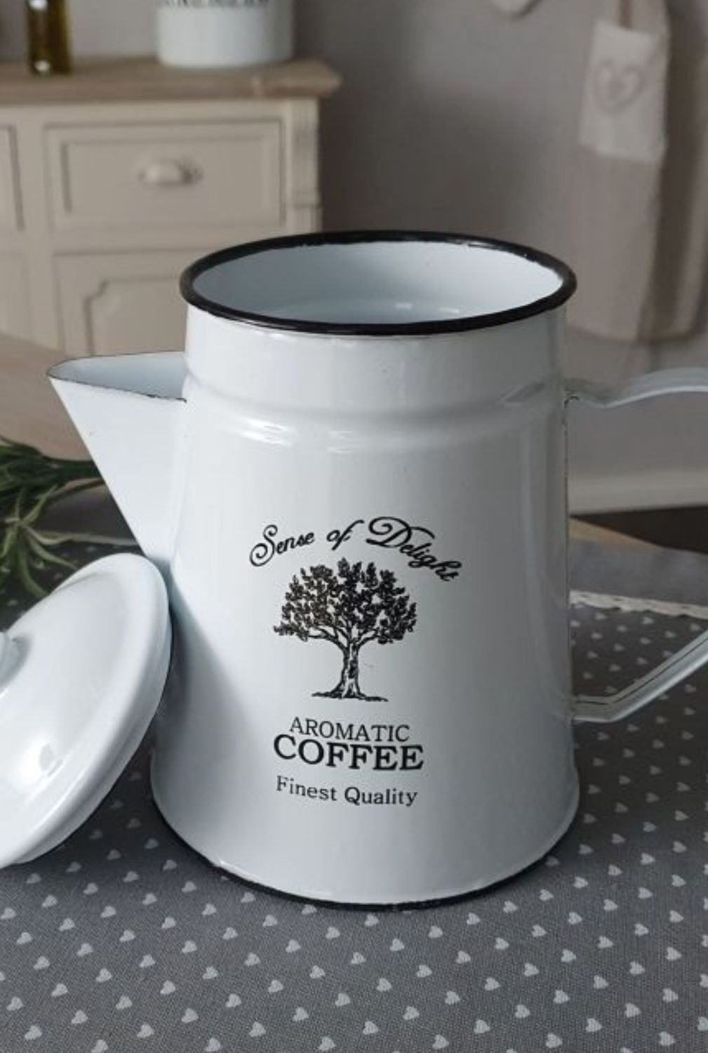 Emaille koffiepot 19x13x19cm