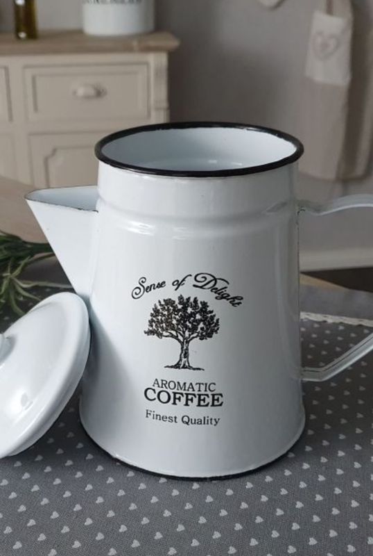 Emaille koffiepot 19x13x19cm