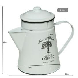 Emaille koffiepot 19x13x19cm