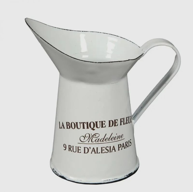 Emaille kan klein 12x11x7cm