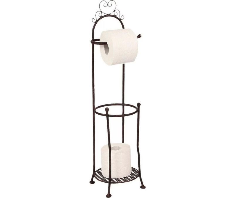 Antieke bruine toiletrolhouder