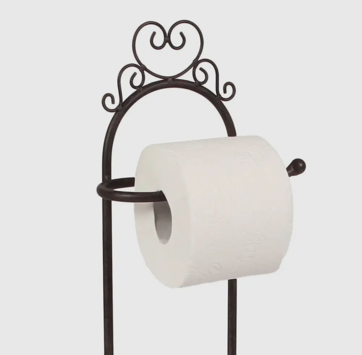 Antieke bruine toiletrolhouder