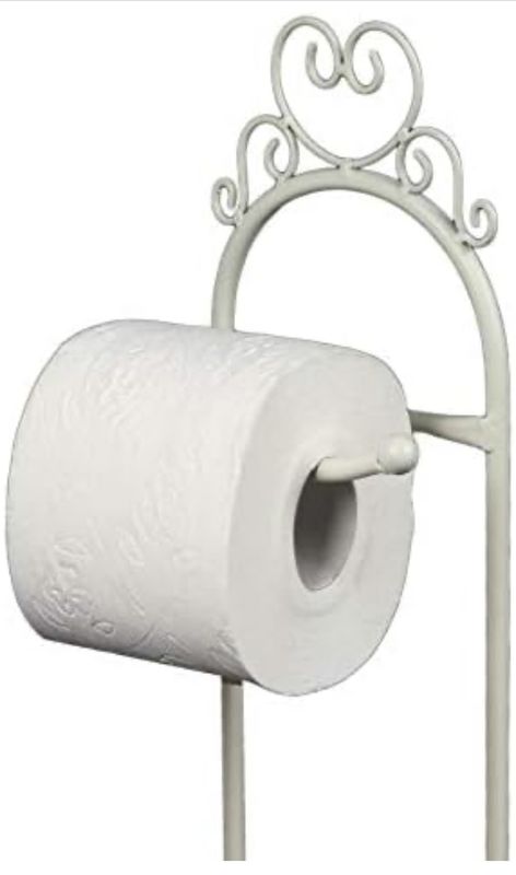 Antieke witte toiletrolhouder