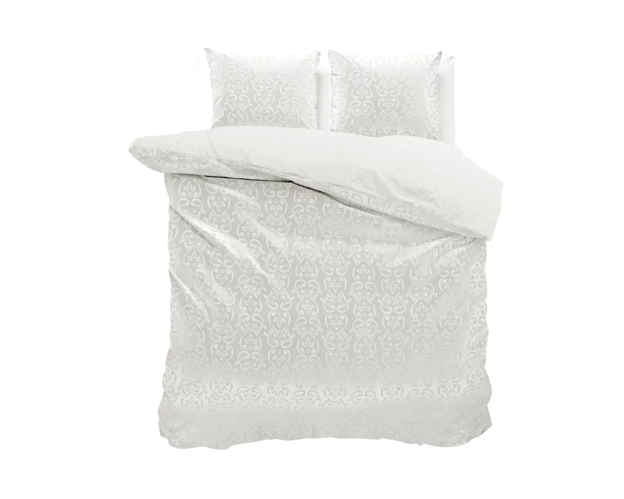 Dekbedovertrek Embossed velvet wit 240x220