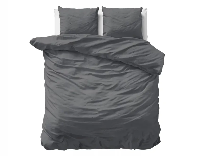 Dekbedovertrek velvet antraciet 240x220