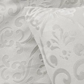 Dekbedovertrek Embossed velvet wit 240x220