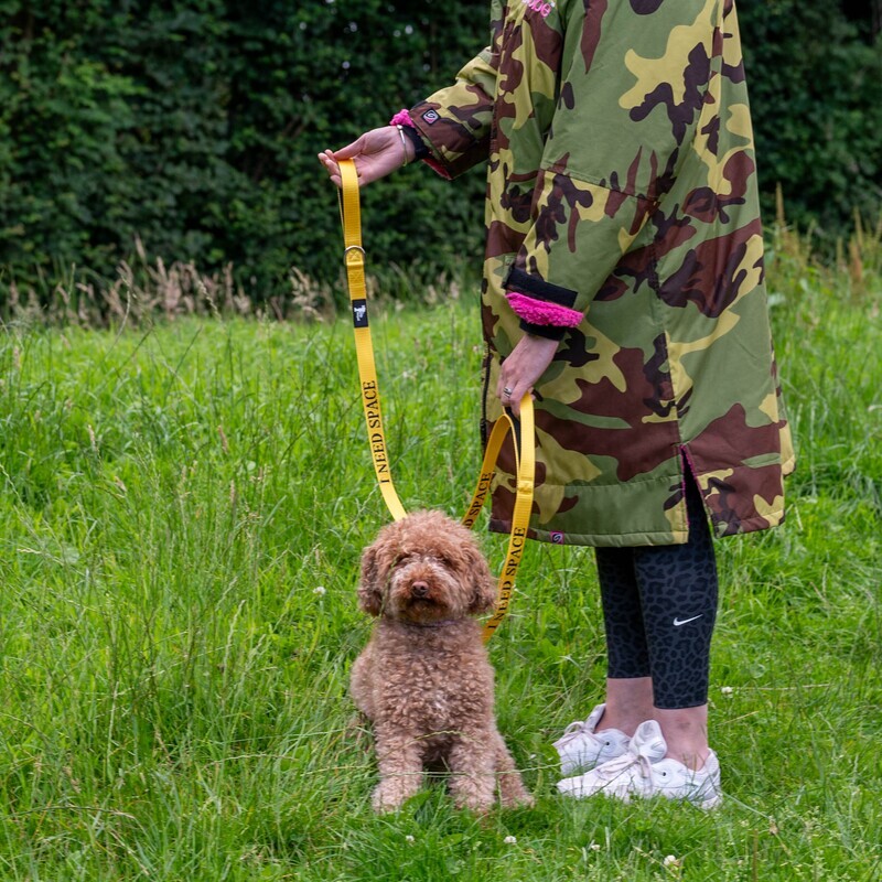 ​I NEED SPACE™ double handle 1.5m (5ft) dog lead