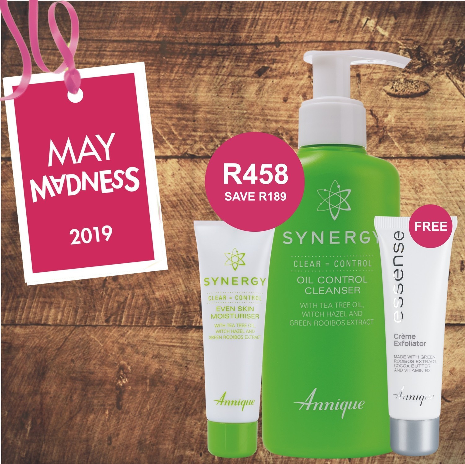 Annique Oily Skin Starter Kit with FREE Creme Exfoliator