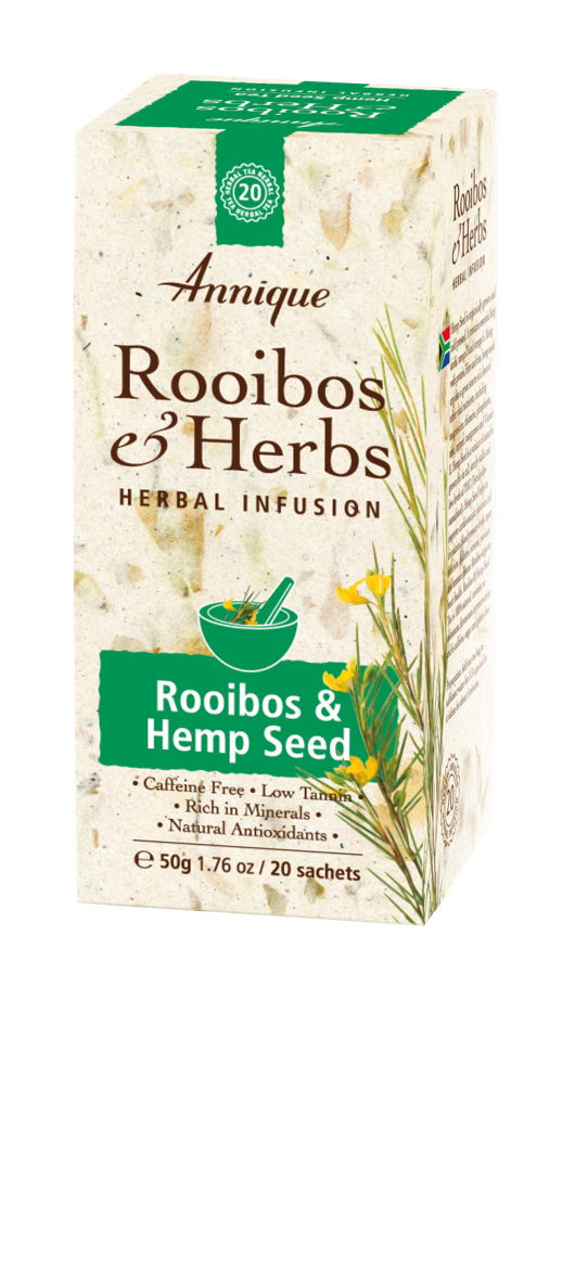 Annique Rooibos & Hemp Seed Tea 50g (20 Bags) Annique Rooibos & Hemp Seed Tea 50g (20 Bags)