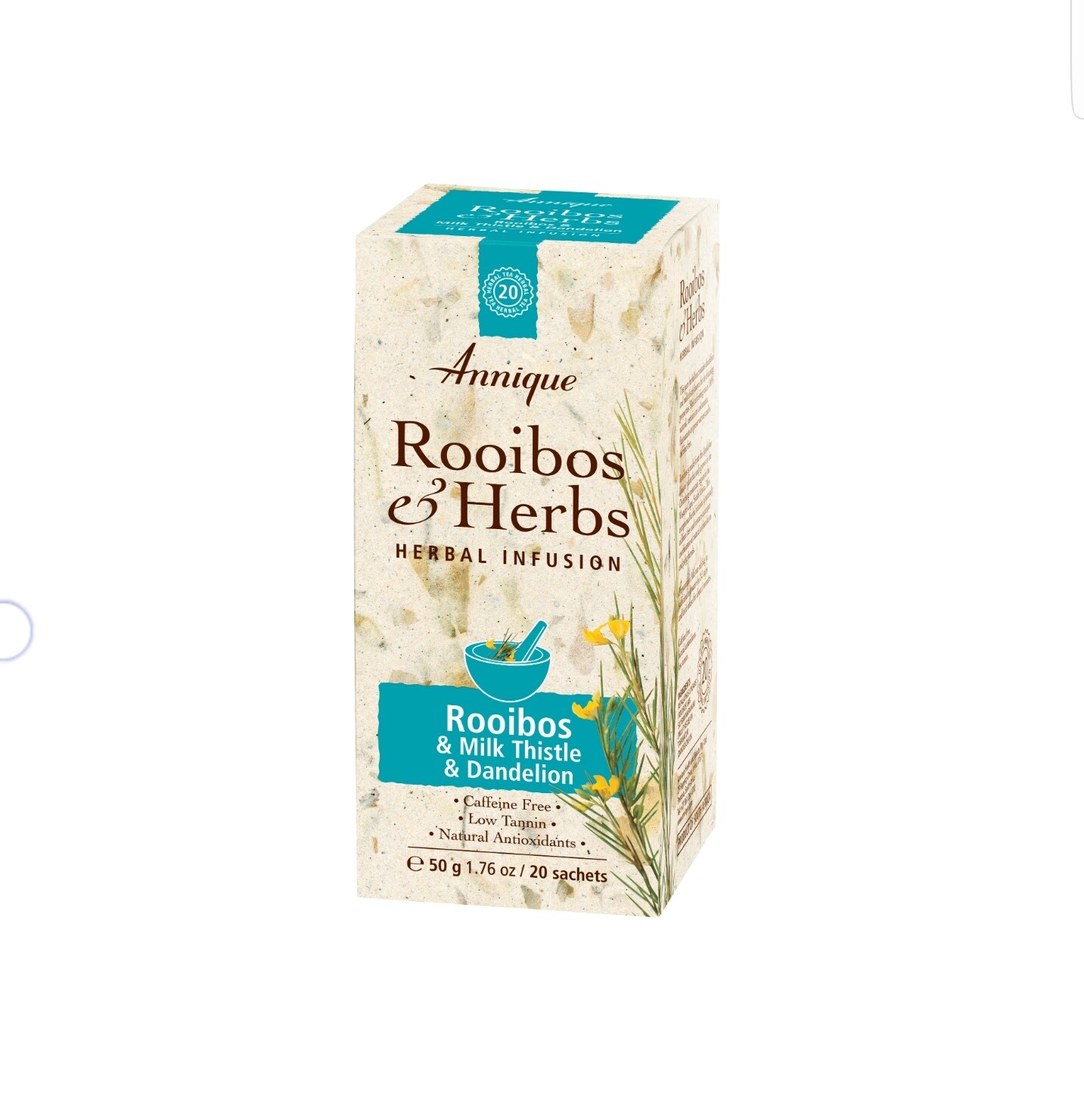 Annique Rooibos & Milk Thistle & Dandelion Tea (Previous Liver Cleanse Rooibos Tea) 50g | 20 bags Annique Rooibos & Milk Thistle & Dandelion Tea (Previous Liver Cleanse Rooibos Tea) 50g | 20 bags