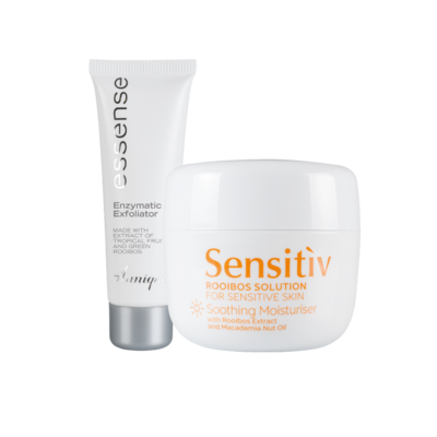 Annique Sensitiv Rooibos Solution Soothing Moisturiser 50ml for Sensitive Skin with free Essence Enzymatic Exfoliator 50ml worth R249 Annique Sensitiv Rooibos Solution Soothing Moisturiser 50ml for Sensitive Skin with free Essence Enzymatic Exfoliator 50ml worth R249