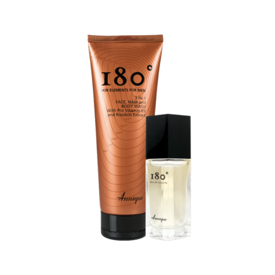 Annique Father's Day Promotion 180° 3-in-1 Face, Hair & Body Wash 250ml with 180 EDT 30ml Annique Father's Day Promotion 180° 3-in-1 Face, Hair & Body Wash 250ml with 180 EDT 30ml