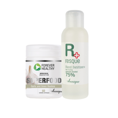 Annique SuperFood White 60 Capsules + Hand Sanitizer 100ml - Fight Infections Annique SuperFood White 60 Capsules + Hand Sanitizer 100ml - Fight Infections