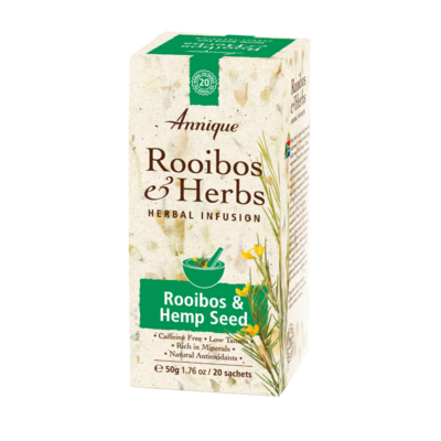 Annique Rooibos & Hemp Seed Tea 50g (20 Bags) Annique Rooibos & Hemp Seed Tea 50g (20 Bags)