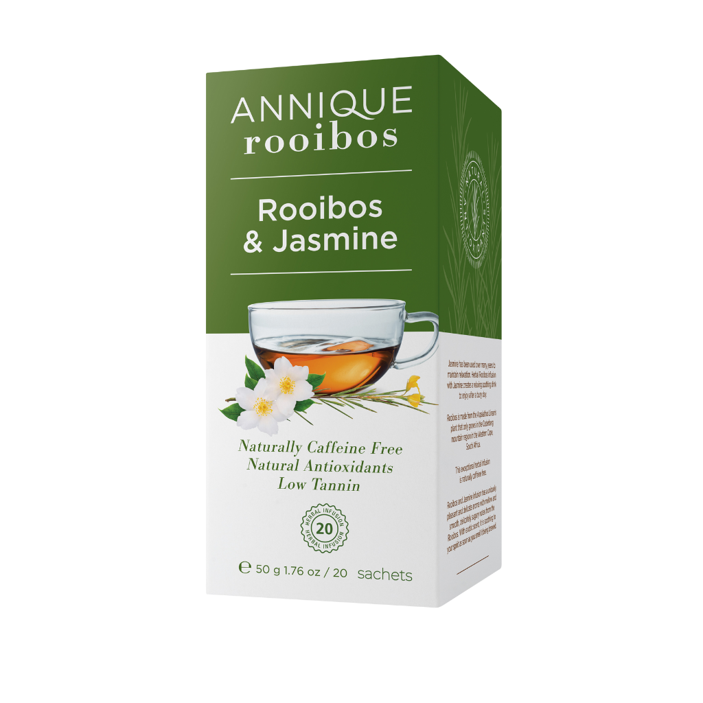 Annique Rooibos and Jasmine Tea (Previous Annique Relax Tea - Rooibos with Wild Jasmine) Herbal Tea 50g | 20 Bags