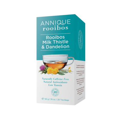Annique Rooibos & Milk Thistle & Dandelion Tea (Previous Liver Cleanse Rooibos Tea) 50g | 20 bags Annique Rooibos & Milk Thistle & Dandelion Tea (Previous Liver Cleanse Rooibos Tea) 50g | 20 bags