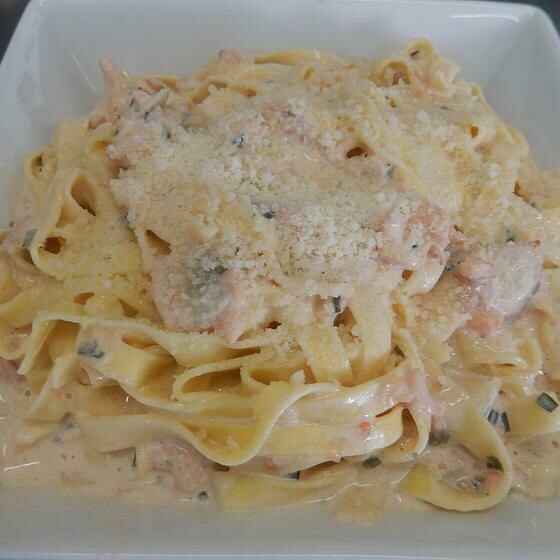 Pâtes au saumon
